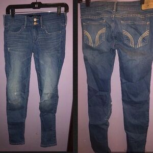 Hollister Women’s Crop Jeans Distressed Size 3 W26